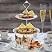 Happy Will 3 Tier Cake Stand Hardware Kits Heavy Duty for Tiered Fruit Cake Plate Stand Stable Handle Fitting Hardware Rod Cupcake Holder Support Silver Crown 5 Sets（Plate not Included）