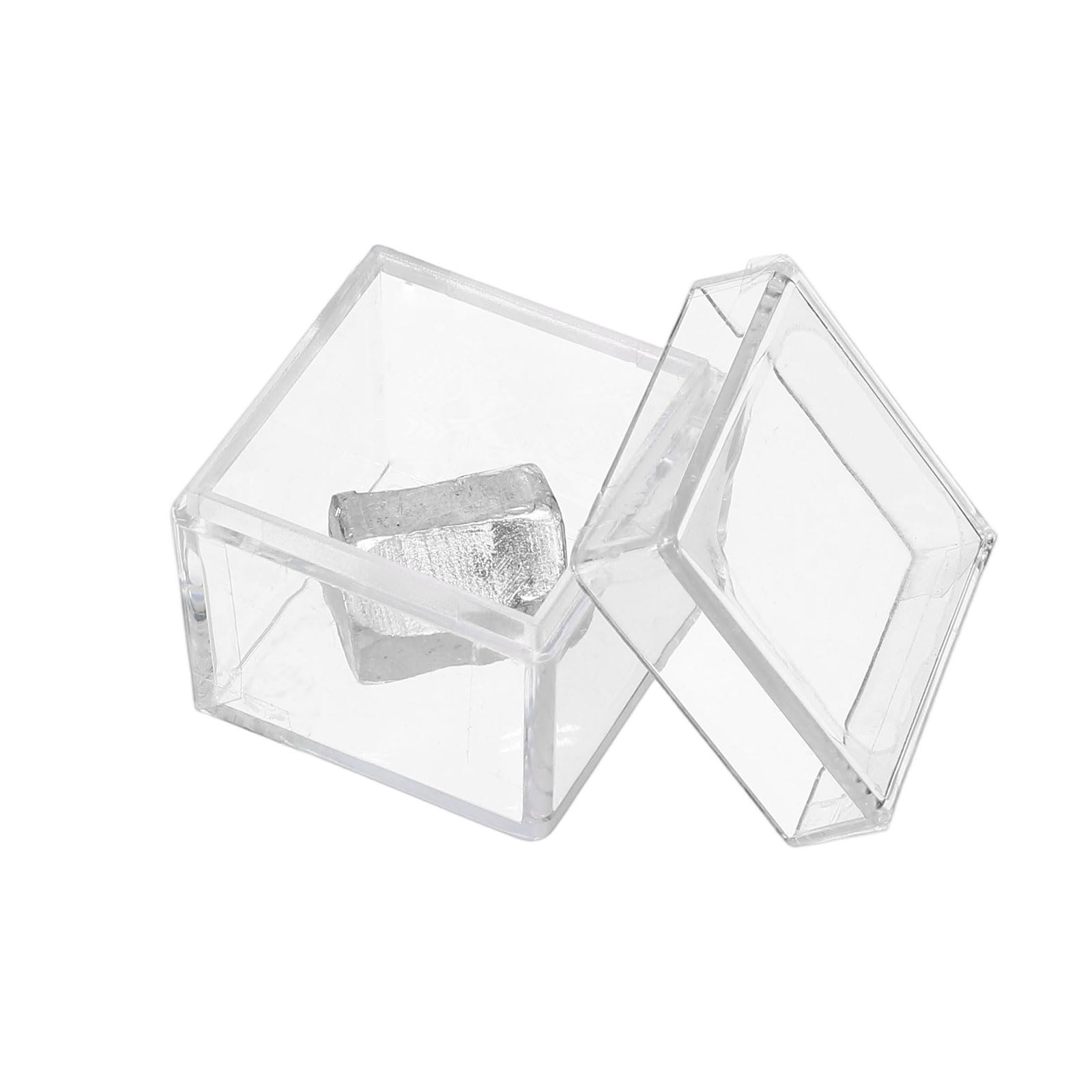 PATIKIL 20 Grammes De Morceaux De Métal D'Indium, Bloc D'Indium De Haute Pureté 99.995% Avec Boîte De Rangement Pour Enseignants Collectionneurs Passionnés De Science Recherche