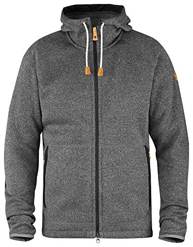 Fjällräven Herren Hoodie Övik Fleece, Dark Grey, M, F82252-030