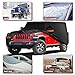 Waterproof Car Cover for Jeep Wrangler 4 Door 2006-2026 JK JL Outdoor Waterproof Sun Rain Snow Hail Protection with Driver Door Zipper