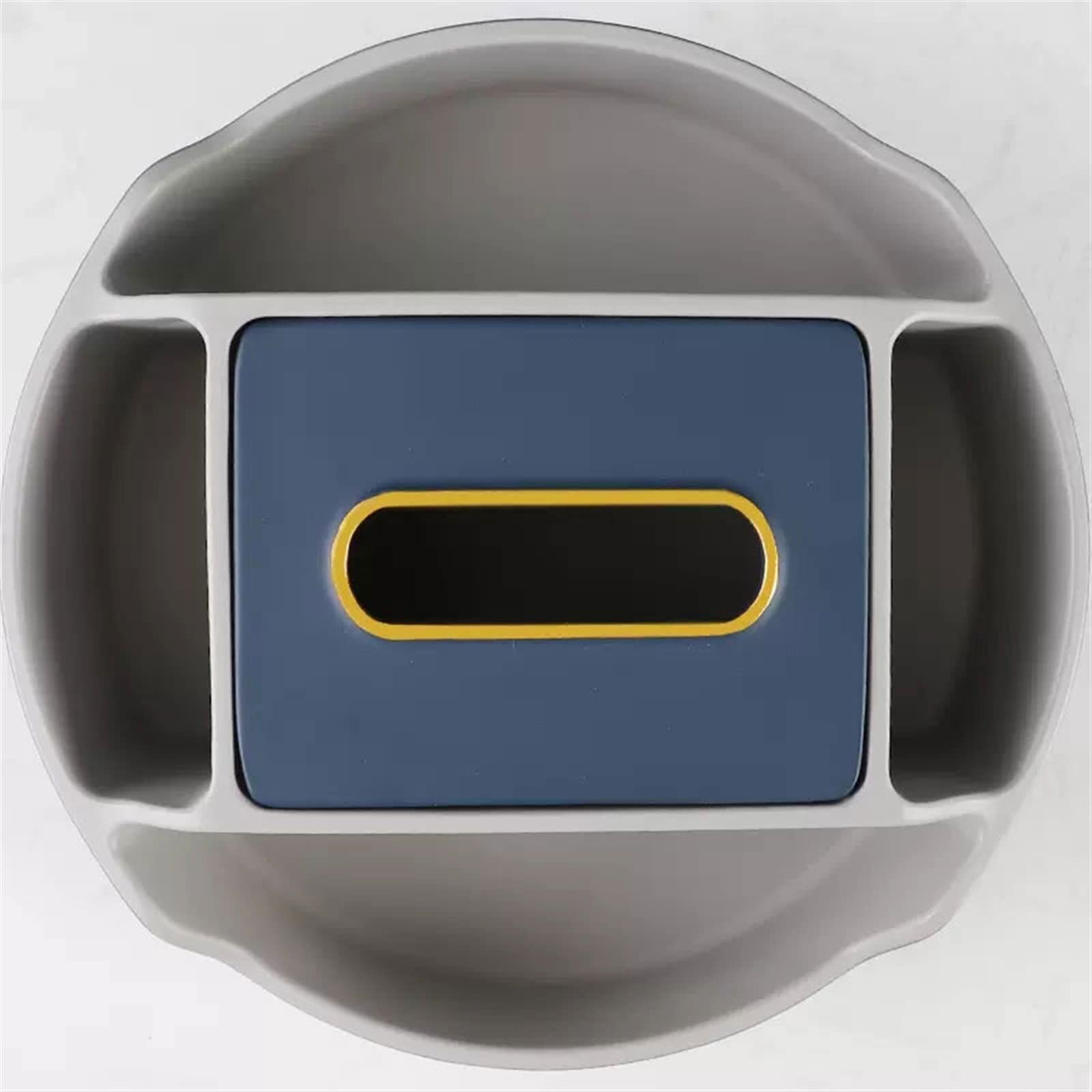 Portafazzoletti Multifunzionale Porta fazzoletti Porta fazzoletti moderno rotondo multi-spazio Scatola porta fazzoletti Soggiorno Camera da letto Ufficio Decorazione desktop Coperchio scatola fazzolet