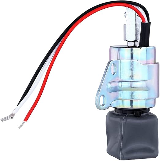 NEW FUEL SHUTOFF SOLENOID FITS CATERPILLAR 3306B 3406B ENGINE 1255773 12557773, Solenoids