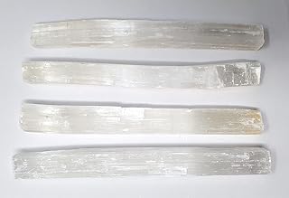 New Age Imports, Inc.® ~ Premium Quality Selenite Sticks 7-8" Size- 1 LB. Great for Wicca, Reiki, Healing, Metaphysical, Chakra, Positive Energy, Meditation, Protection, Decoration or Gift (7-8")