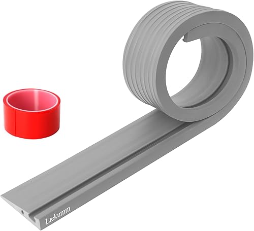 LIEKUMM Rampas de umbral para puertas, rampa de umbral de puerta de elevación de 35 pulgadas, rampa de umbral de PVC de capacidad de 1700 libras