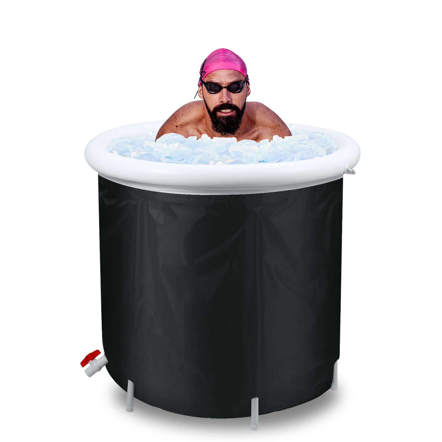 Eisbadewanne im Freien, Tragbar Eisbadewanne im Freien Eisbadewanne für Sportler Kaltbadewanne für Erwachsene Kaltbadewanne im Freien mit Abdeckung zum Eintauchen zur Erholung : Amazon.de: Baumarkt