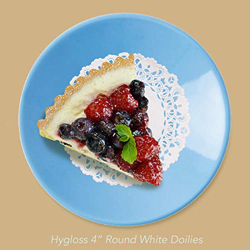 Hygloss Round Doilies, White, 4", Pack Of 100 #TOP2