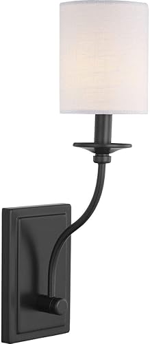 Miniatura 12 de Progress Lighting Bonita Collection - Aplique de pared negro de una sola luz