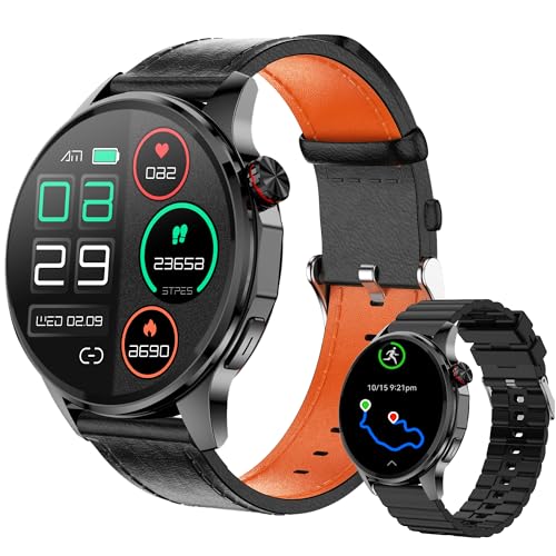 Lyaarka Smart Watches for Men,1.46" Fitness Tracker with GPS,Health Monitor,AI,Bluetooth