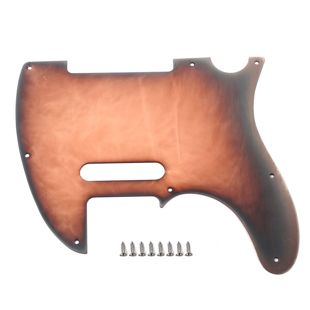 Battipenna In Alluminio Per Chitarra Telecaster – 8 Fori, Stile Americano/Messicano, Colore Bronzo, Per Fender Standard