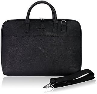 Arvok 15-16 Inch PU Leather Laptop Bag with Handle & Shoulder Strap Water-Resistant