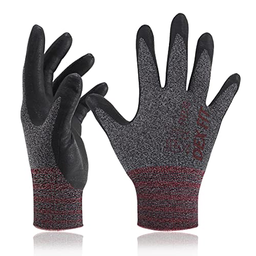 Dex fit nitrile work gloves fn330, 3d comfort stretch fit, power …