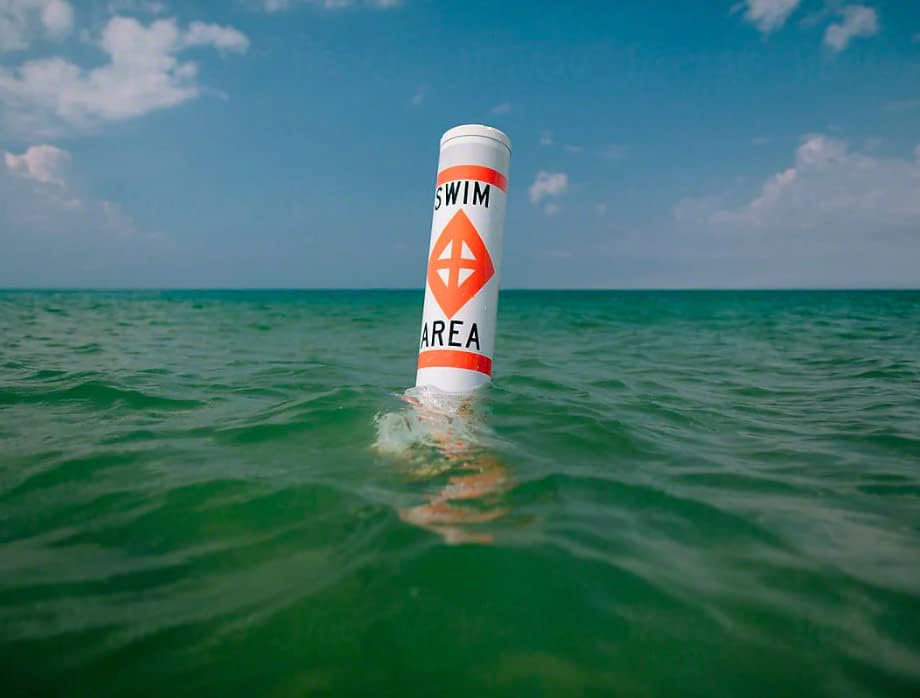 Sur-Mark Regulatory Buoy with Swim Area Label