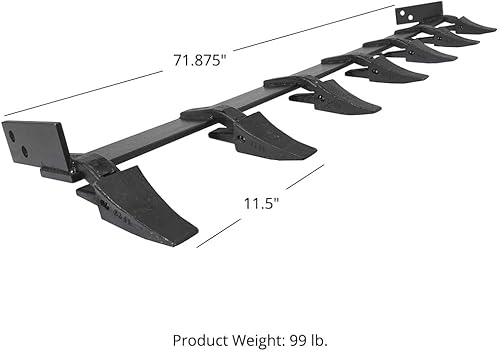Vista 15 de Titan Attachments Barra de dientes de cubo de 23 TF, tractor de dirección deslizante de tamaño universal, fabricado en EE. UU. con accesorios Unidos