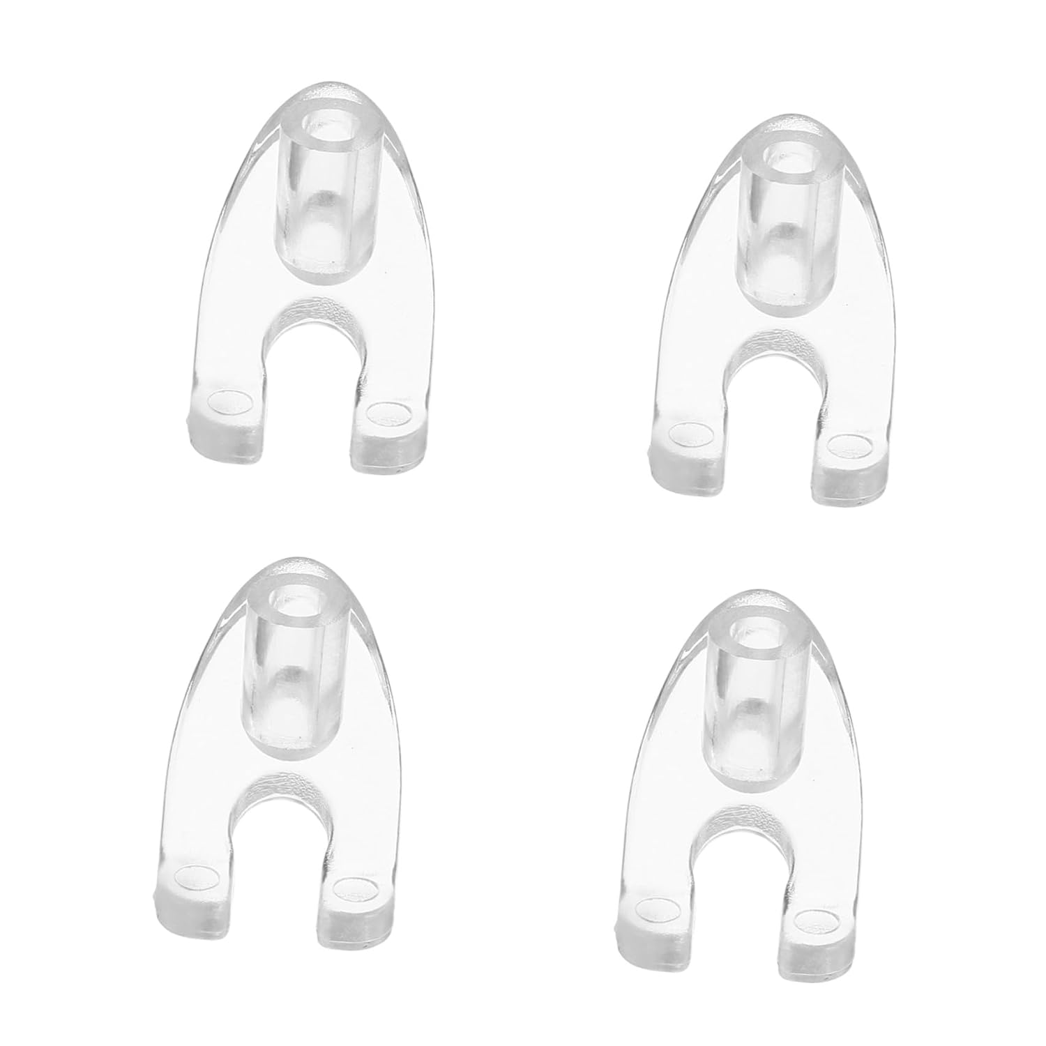 4pcs Plastic Presser Foot for Beauty Gun Tube, Quick Installation and Safe Usage, Suitable for Beauty Salon and Home Electroporation Device Accessories