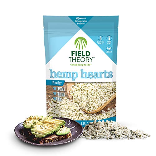 Field Theory - Hemp Hearts Shelled Hemp Seeds, Gluten-free Shelled Hemp Hearts, Non-Gmo Hulled Hemp Seeds for Keto, Paleo, and Kosher Diet, 16oz