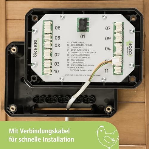 Kerbl SmartCoop Externer Tageslichtsensor, mit 100 cm Anschlusskabel, für die Ermittlung des Umgebungslichts, für Smart Coop, 70622