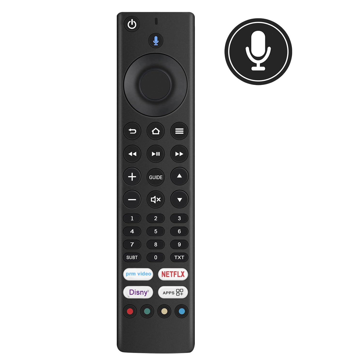 Firefly TV Stick - Control Remoto De Voz De Repuesto (2ª Generación) L5B83H Apto Para AMZ 2ª Generación TV Cube/Smart TVs Stick/1ª Generación TV Cube/TV Stick 4K/3ª Generación Smart TVs LY73PR E9L29Y