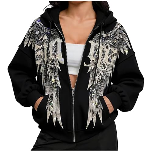 Sweat blouse chic et élégant femme sweat à capuche coupe ample et lâche