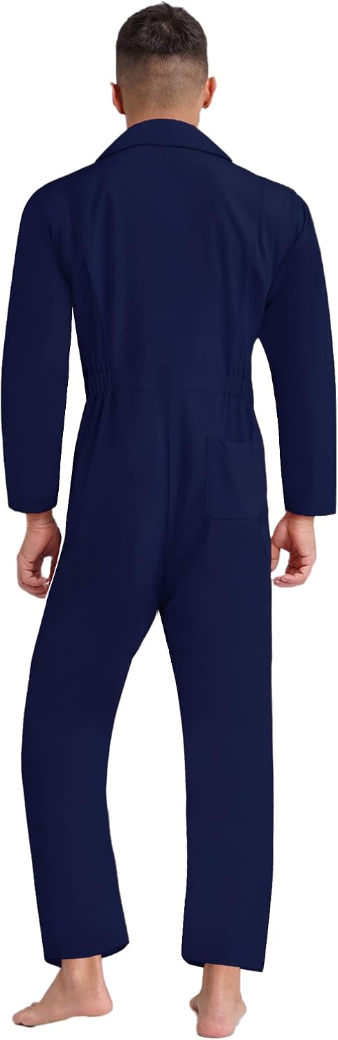 Adult Fashion Work Bodysuit Flexibility Work Jumpsuit Working Uniforms Coveralls for Men Casual