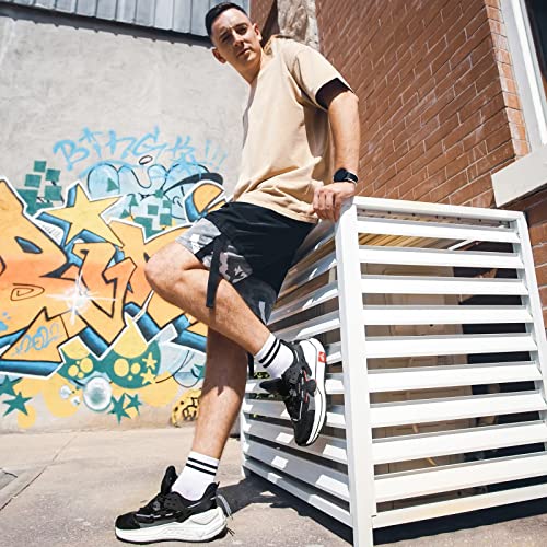 Zlolo Men's Walking Shoes Chunky Sneakers Casual Dad Trainers Fashion Workout Gym Tennis Running Shoes For Men Black 7.5 #TOP4