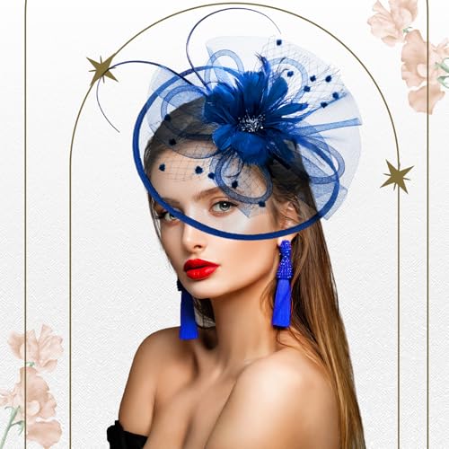 Cutecrop 2 Pcs Fascinator Tea Party Hats para mujer miniatura 6