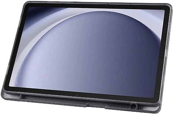 Kilifplus Samsung Galaxy Tab A11 Plus ile Uyumlu Kılıf Tri Folding Silikon Kalem Bölmeli Katlanabilir Standlı PU Deri Yumuşak Kapak, Tablet Kılıfı [Kalem Alanı, Akıllı Kapak, Uyku Modlu] - Siyah