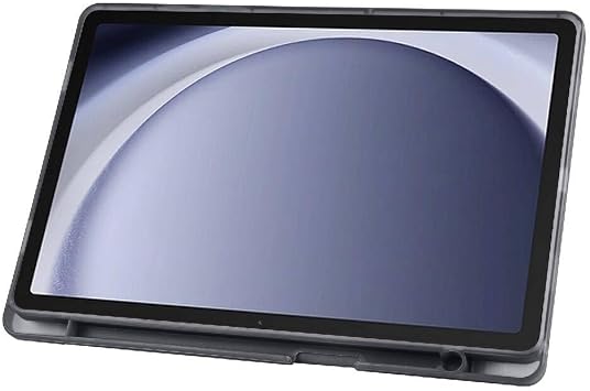 Kilifplus Samsung Galaxy Tab A11 Plus ile Uyumlu Kılıf Tri Folding Silikon Kalem Bölmeli Katlanabilir Standlı PU Deri Yumuşak Kapak, Tablet Kılıfı [Kalem Alanı, Akıllı Kapak, Uyku Modlu] - Siyah