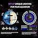 SMATFARM Aquarium Light - 95 Watt Sunrise Sunset Moonlight, Group Control Program Coral Reef Light Dimmable Full Spectrum for Marine Tanks,Saltwater Tank Light with Timer (Brackets)