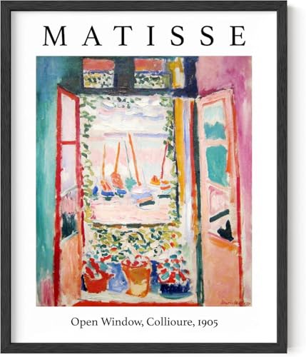Y2K BOO Henri Matisse Open Window Collioure 1905 UNFRAMED Wall Art Fauvism Scenery 8x10 Inch Heavyweight Paper French Exhibition Style Studio Decor