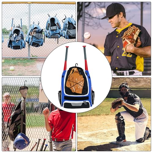 Mochila de béisbol impermeable con correa acolchada y costuras antidesgarro 4