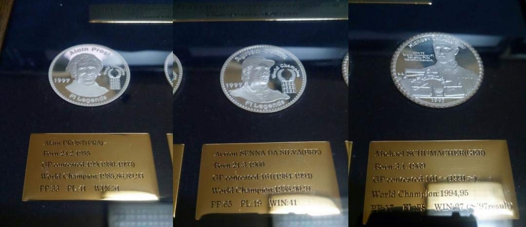 アイルトンセナ/アランプロスト/ミハエルシューマッハ シルバーメダル