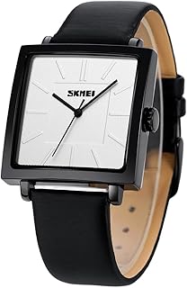Minimalist Square Watches for Women, Waterproof Womens Leather Watch, Analog Women's Wrist Watches Quartz Ladies Watches for Small Wrists Thin Watch