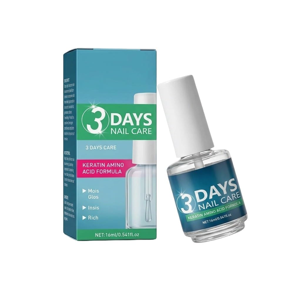 3 Days Nail Care Serum with Keratin Amino Acid Formula | Nail Repair & Strengthening Treatment for Damaged, Weak & Brittle Nails | Glossy Finish Nail Growth Serum (Pack Of_1)-image-20