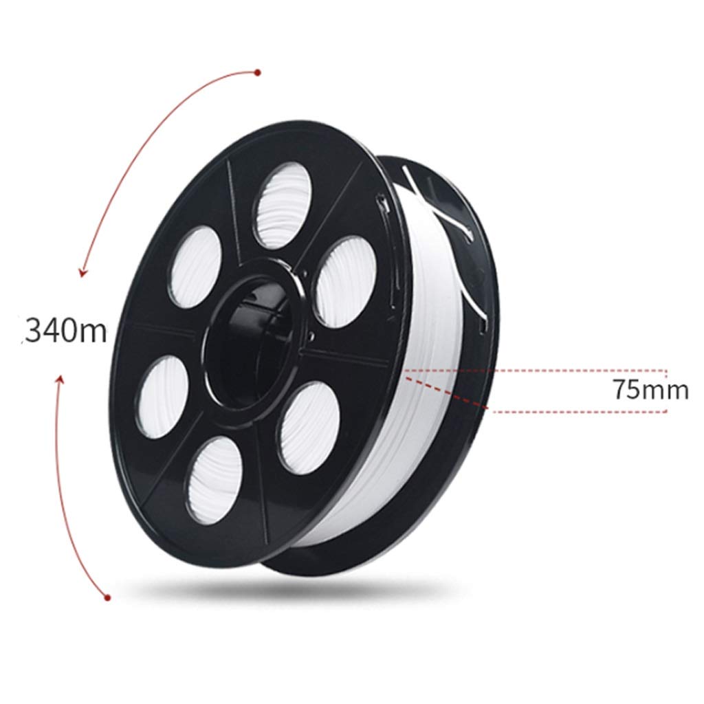 Hello PA filament nylonowy 1,75 mm, filament do drukowania 3D 1 kg, tolerancja +/- 0,02 mm (opcjonalnie wielokolorowy) (kolor: Czarny)