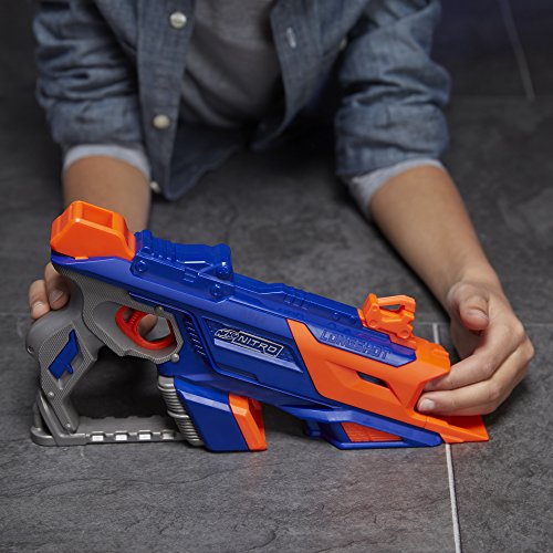 Lançador De Carro Nerf Nitro Longshot Nerf Azul/laranja/cinza