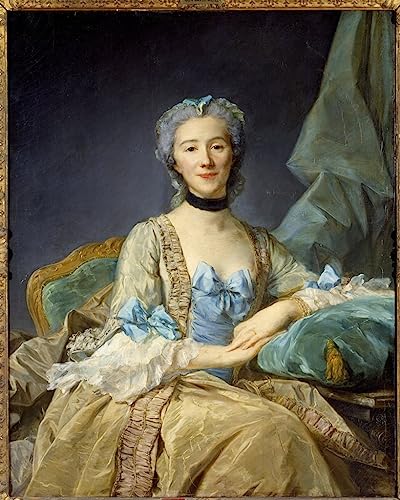 Impression d'affiches Portrait de Madame Perronneau Toile 60x90cm