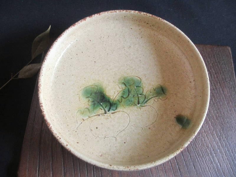 康元窯 佐藤公一郎作 黄瀬戸 蕪紋 かぶら柄　たらい皿 和食器　名工作品　５枚 Amazon.co.jp: 中皿 康元窯 佐藤公一郎作 黄瀬戸 蕪紋 たらい皿