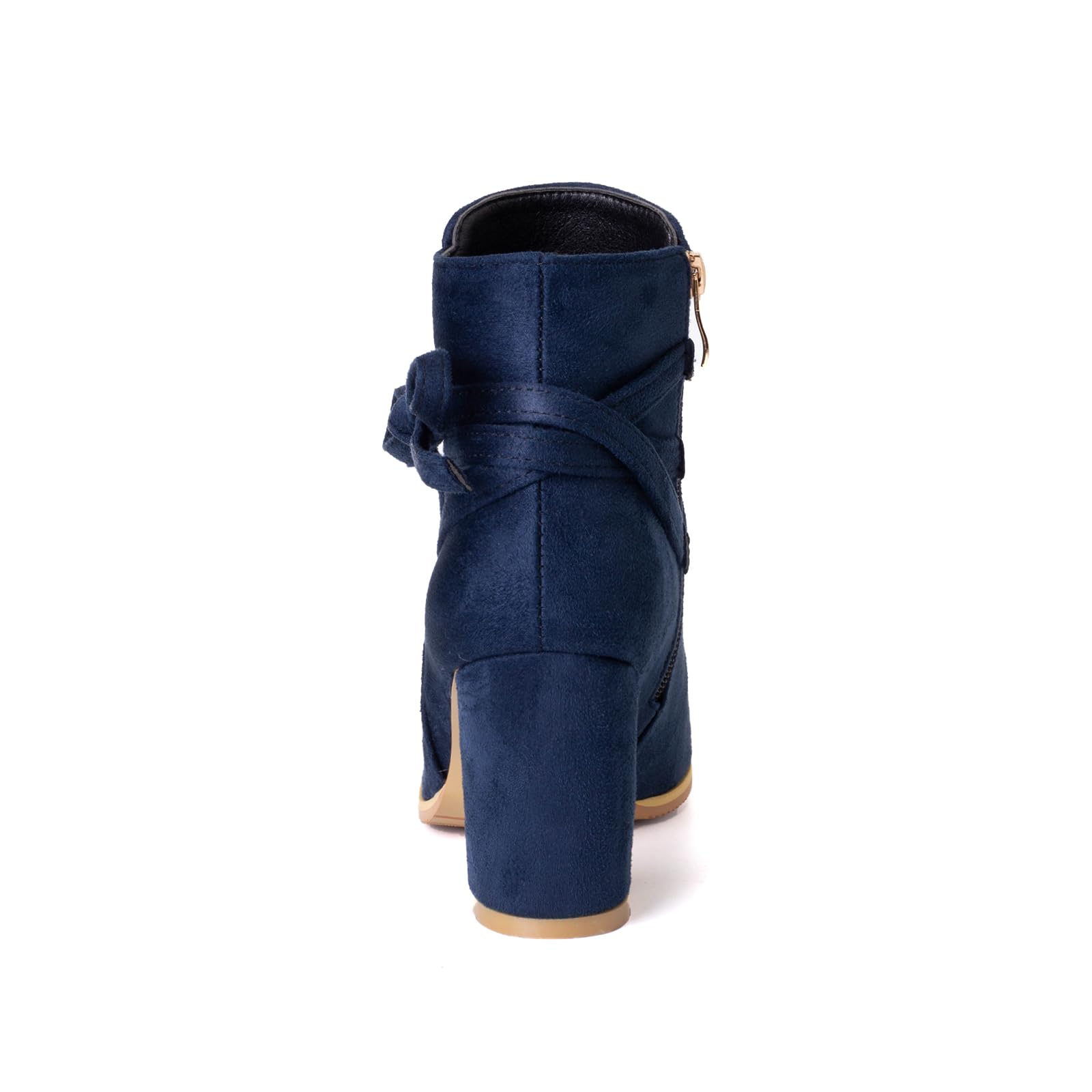 CUTEHEELS Botines de tacón grueso para mujer