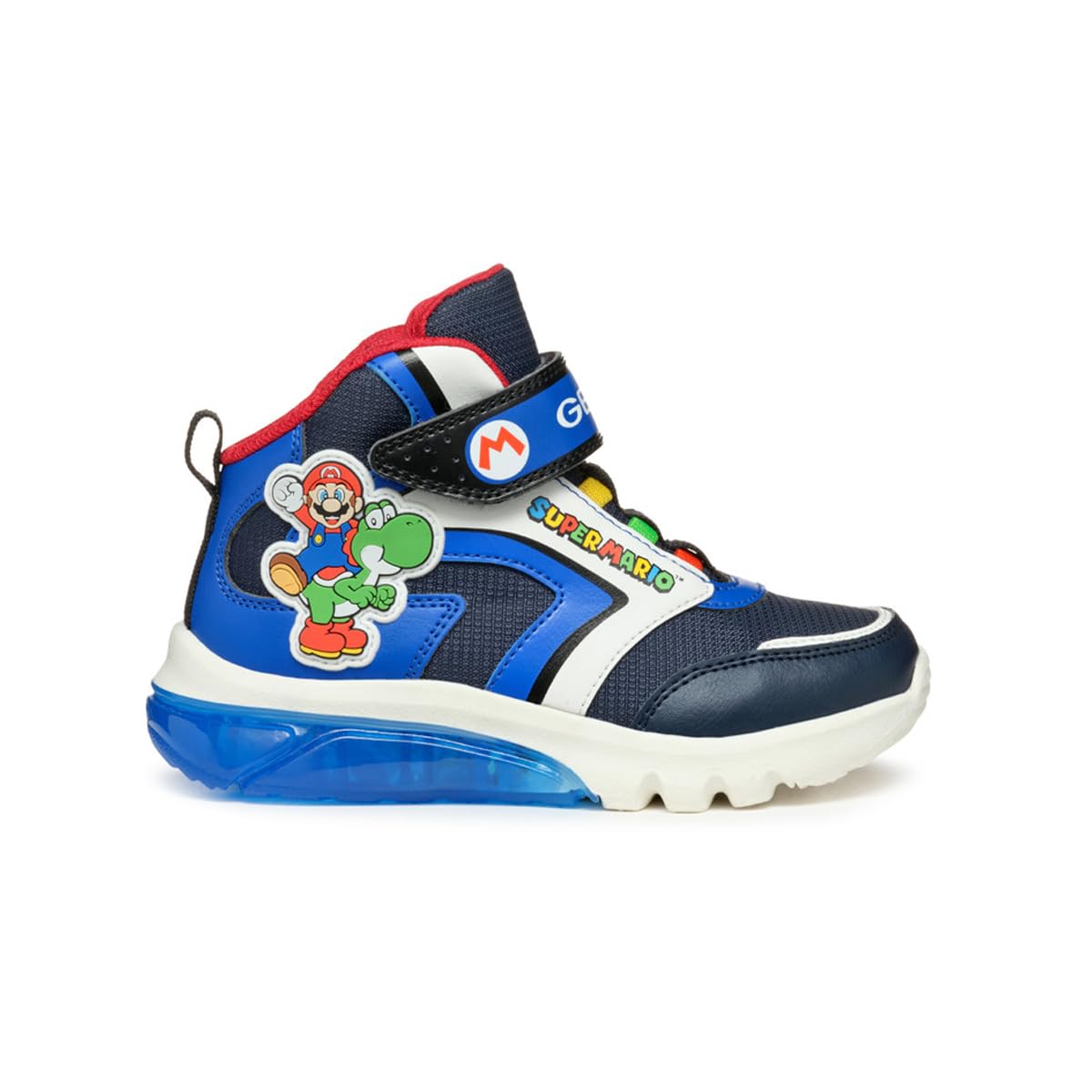 Geox J CIBERDRON BOY J, Sneaker, Navy/Royal,