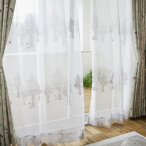 Amazon｜スミノエ レースカーテン オーダー ムーミン プートボーダー