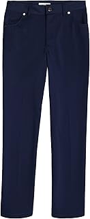 Boys' Flat Suit Dress Pant, Straight Leg Fit & Hemmed Bottom, Belt Loops & Functional Front Pockets