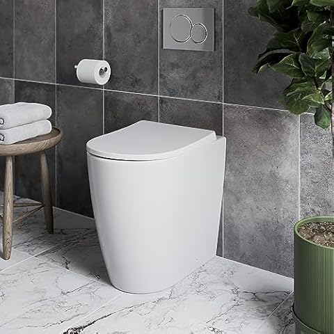 Affine Comfort Height Rimless Back to Wall Toilet Cover
