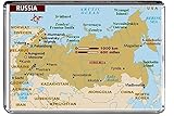 Kühlschrankmagnet mit Russland-Karte