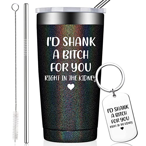 BIRGILT Id Shank A B for You Gift - Best Friend Friendship Gifts for Women - Mothers Day Gifts for Mom Wife Grandma - Birthday Gift for Sister Friend Female Bestie - 20oz Funny Tumbler for Her
