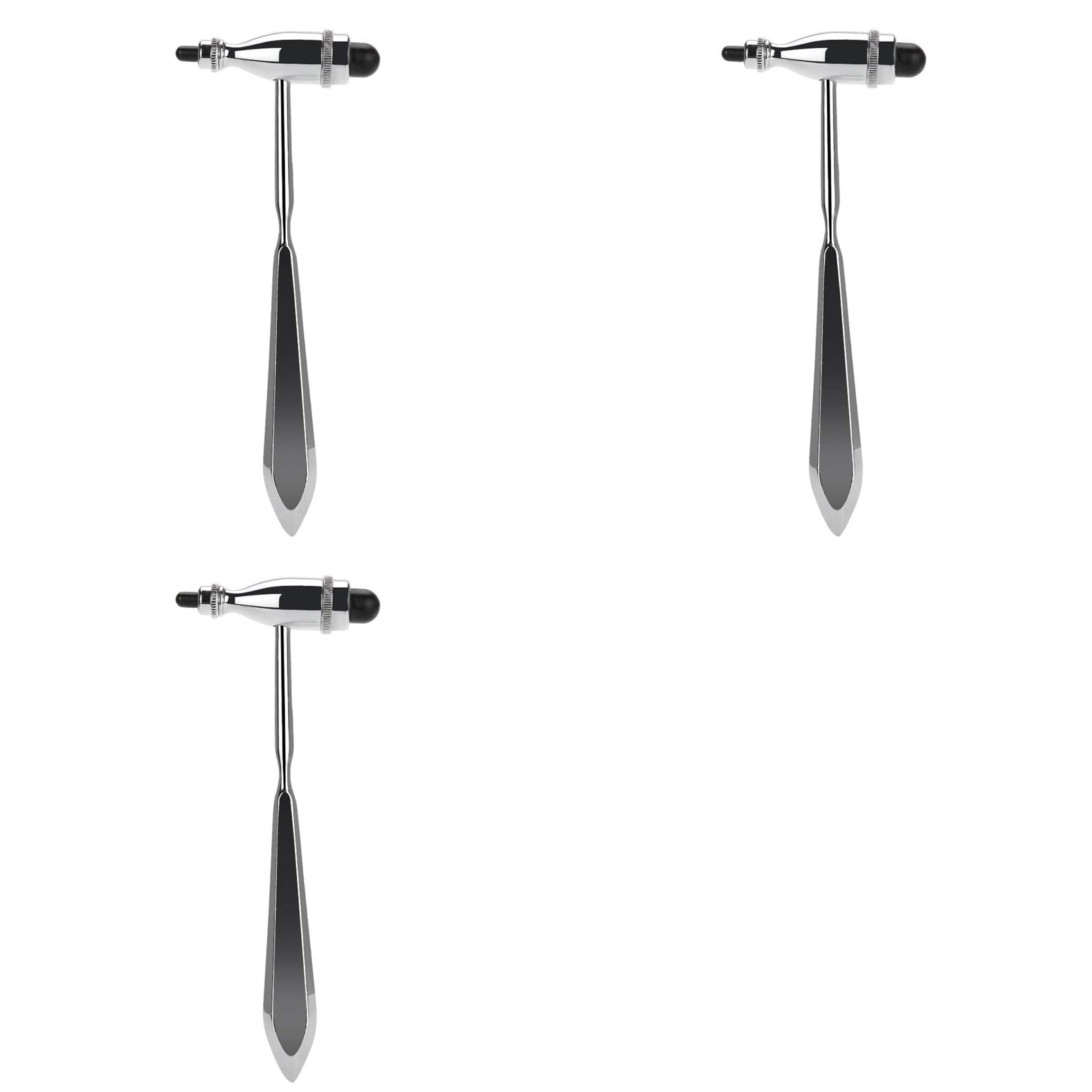 Jnchdghwa As Shown 3X Neurological Hammer, Zinc Alloy Percussion Hammer Neurological Reflexs Diagnostic Mallet Medicals Examination Hammer
