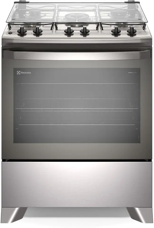 Fogão Electrolux 5 bocas Efficient com PerfectCook Cinza FE5IC