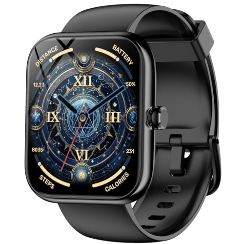 Image of Smart Watch(Answer /Make Calls), 1.83 inch Smartwatch for Men Women Alexa Built-in, Fitness Tracker with IP68 Waterproof, 100+ Sport Mode Activity Tracker, Heart Rate Sleep Monitor, iOS Android Compatible