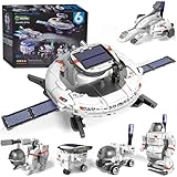 EUARD Kit de Robot Stem para Niños de 8 a 14 Años – 6 Modelos de Robots Solares y con Batería, Juguetes Educativos de...