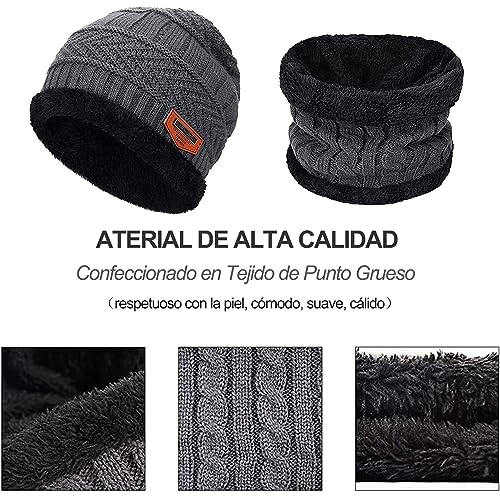 La Mejor Selección de Set de bufanda, gorro y guantes para Hombre favoritos de las personas. 30 Imagen adicional