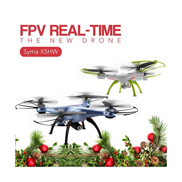 Syma X5HW 2.4G 4CH RC Quadrocopter Drohne (0.3MP HD Kamera, Wireless FPV Echtzeitübertragung, High-Hold, 360°3D Flips… – Bild 6